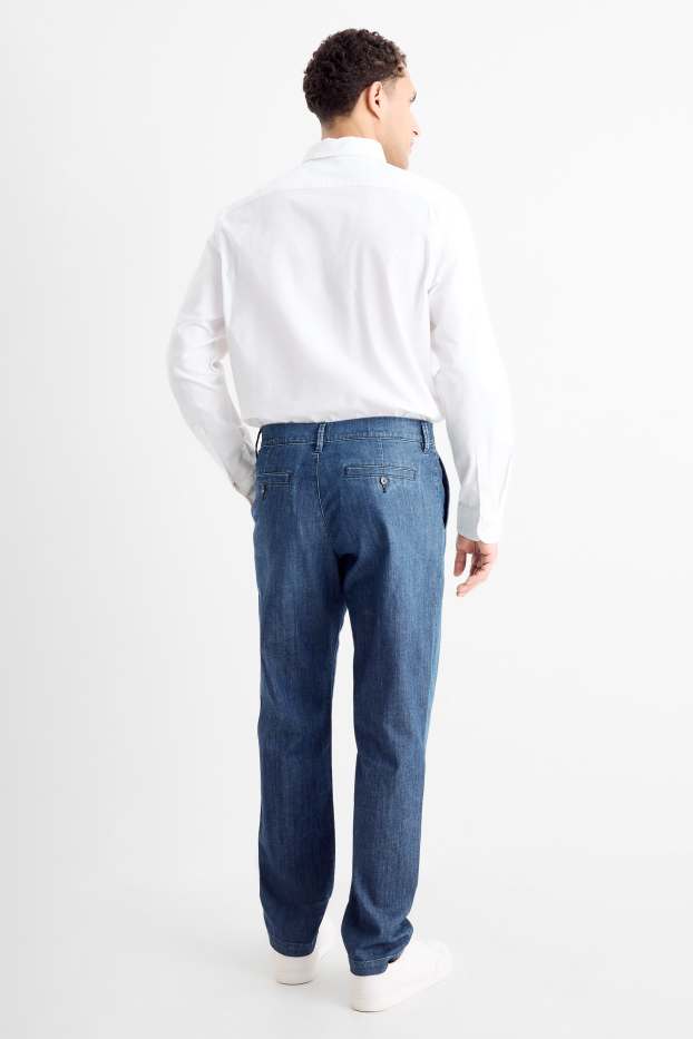 Herren - Chino-Jeans - Tapered Fit - jeansblau
