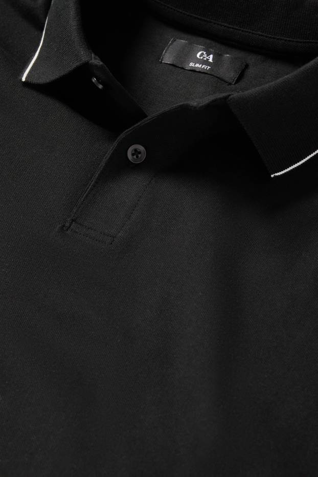 Uomo - Polo - slim fit - nero