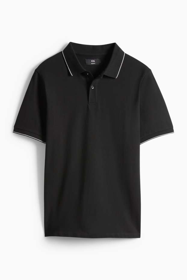 Uomo - Polo - slim fit - nero