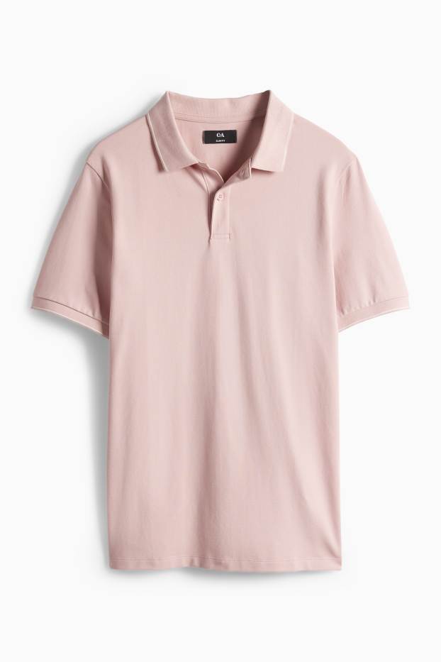 Hommes - Polo - slim fit - rose