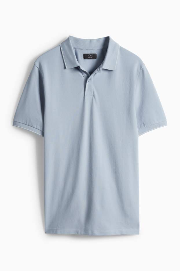 Home - Polo - slim fit - blau clar