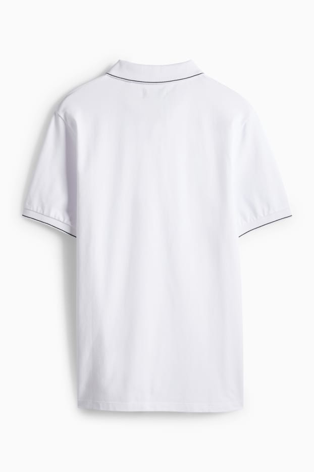 Hommes - Polo - slim fit - blanc