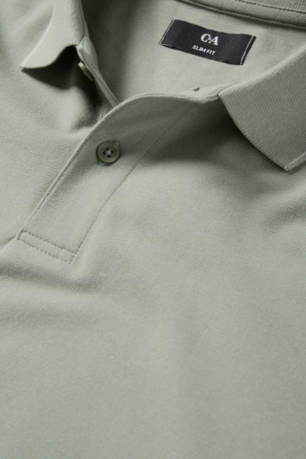 Home - Polo - slim fit - verd clar