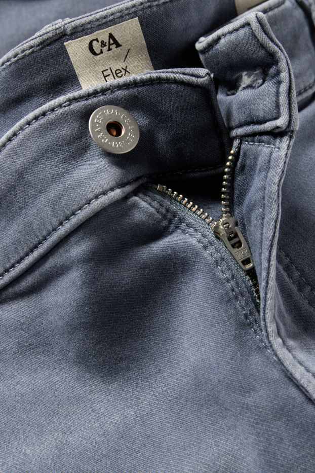 Pánské - Džínové šortky - Flex jog denim - LYCRA® - tmavošedá