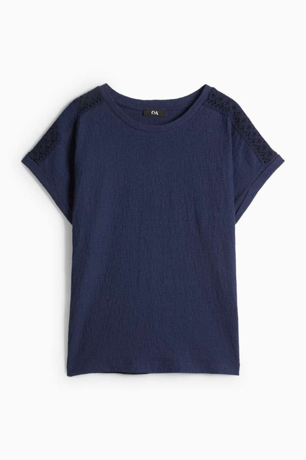 Donna - T-shirt - regular fit - blu scuro