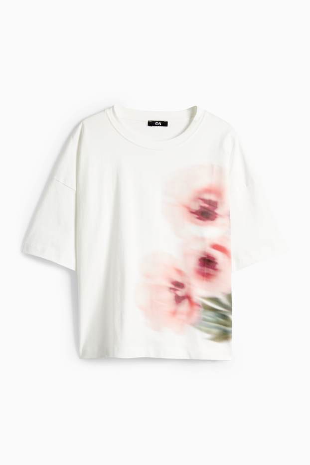 Donna - T-shirt - regular fit - bianco