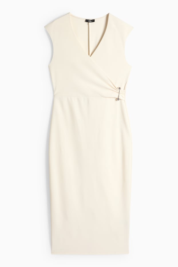 Damen - Bodycon-Kleid - cremeweiß