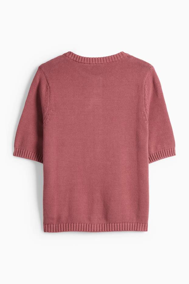 Women - Cardigan - bordeaux