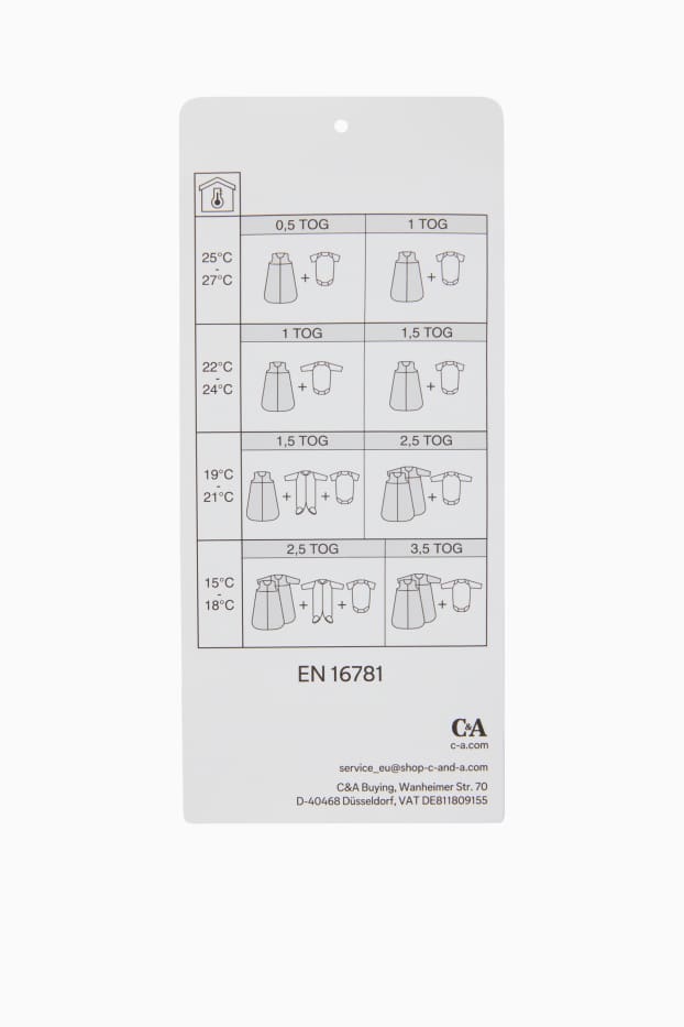 Neonate - Animali selvatici - sacco nanna neonati - 6-18 mesi - bianco
