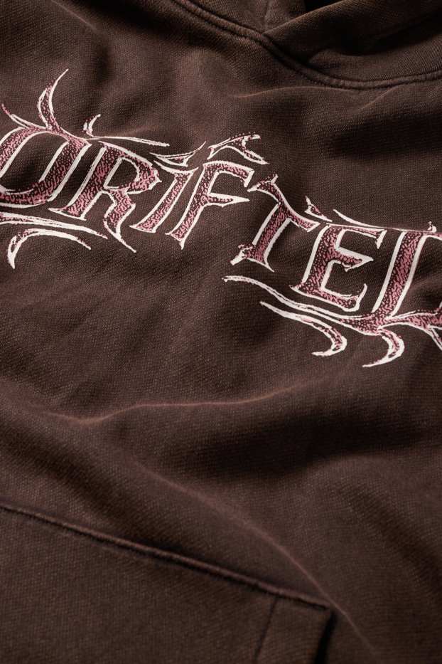 Herren - Oversized-Hoodie - dunkelbraun