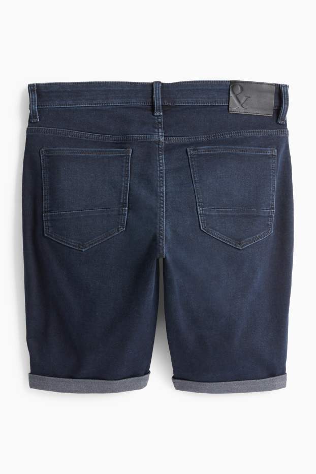 Hommes - Short en jean - Flex jog denim - LYCRA® - bleu foncé