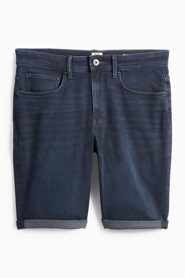Hommes - Short en jean - Flex jog denim - LYCRA® - bleu foncé