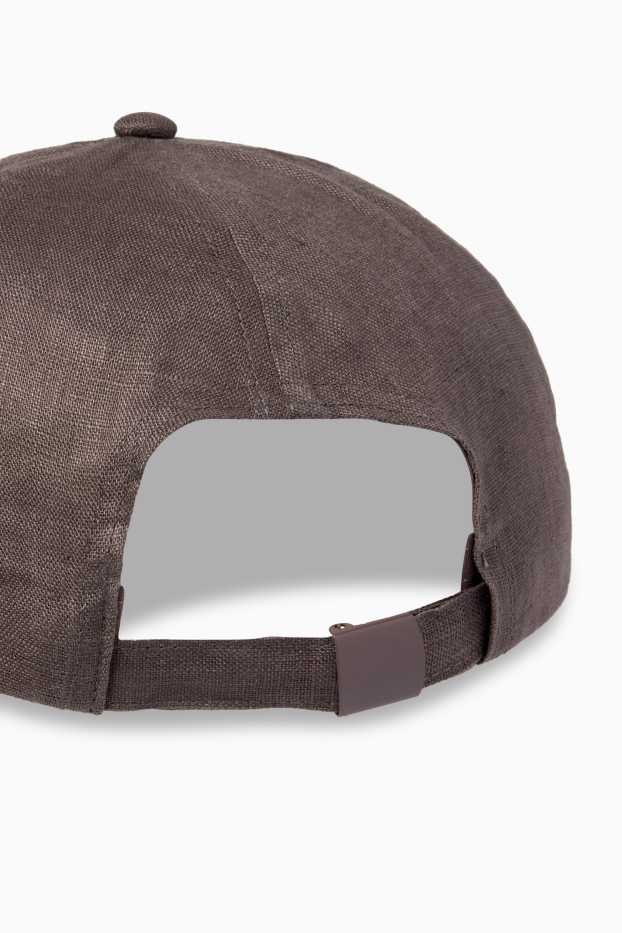 Herren - Leinen-Cap - braun