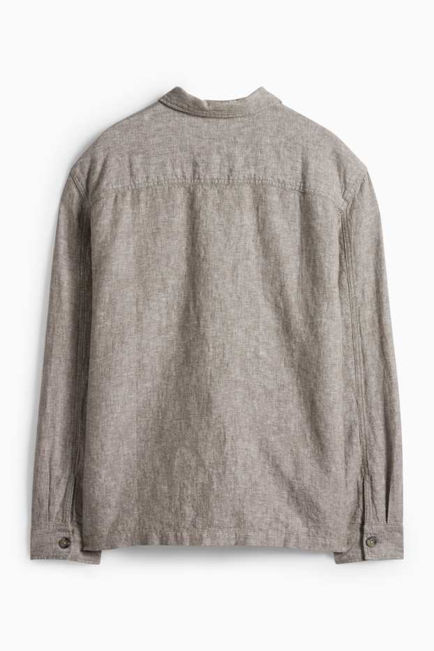 Men - Shirt - gray-melange