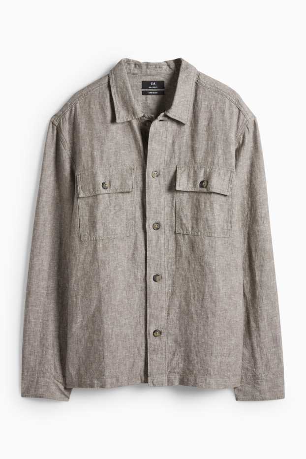 Men - Shirt - gray-melange