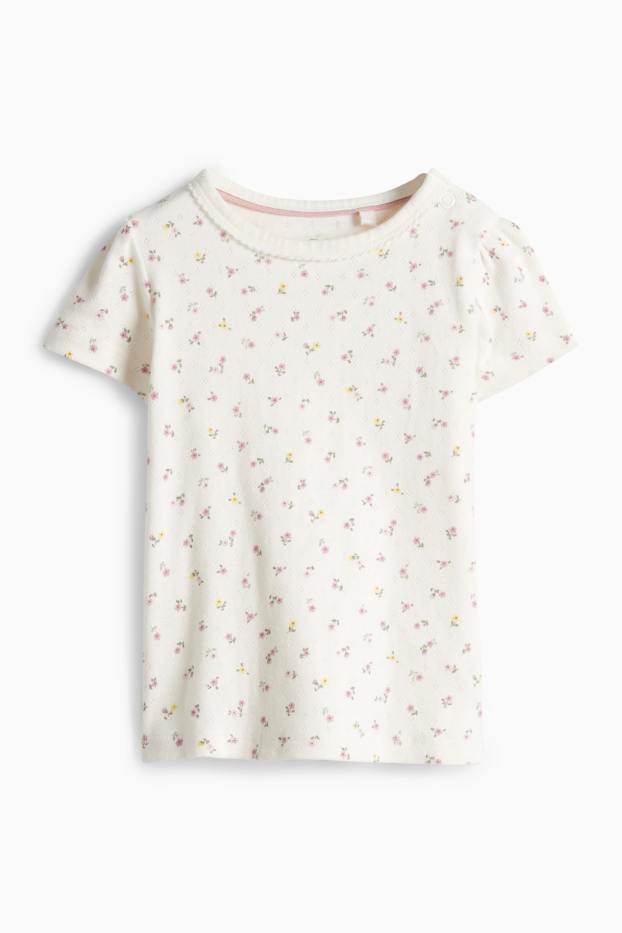 Baby Girls - Baby dress - white / rose