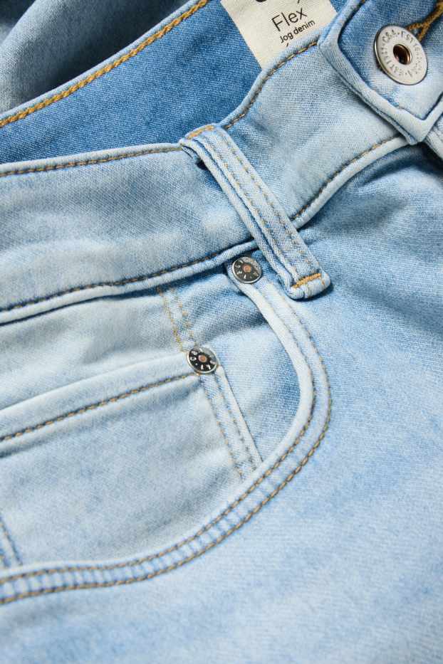 Pánské - Džínové šortky - Flex jog denim - LYCRA® - světle modrá