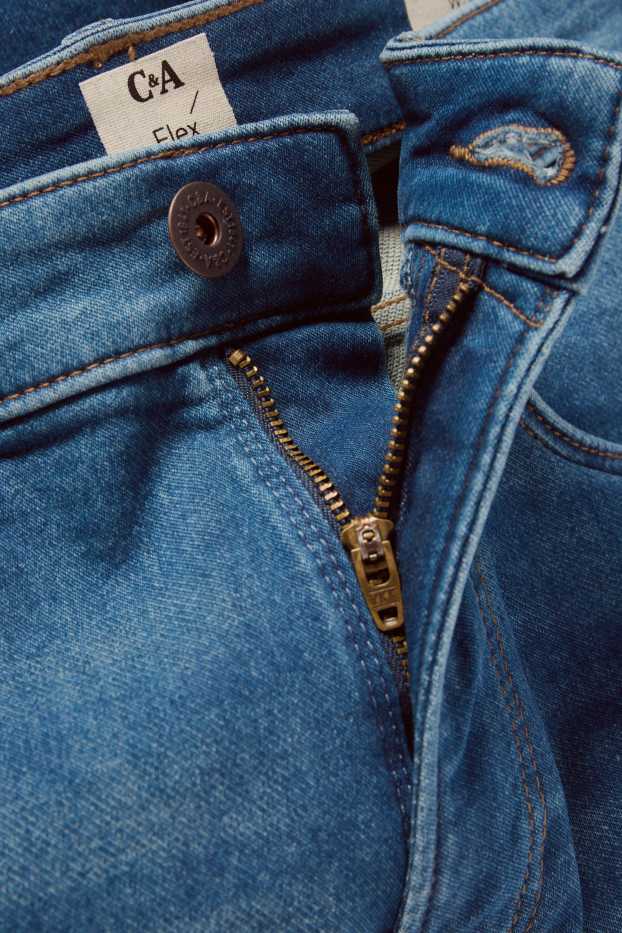 Heren - Korte spijkerbroek - Flex jog denim - LYCRA® - donkerblauw