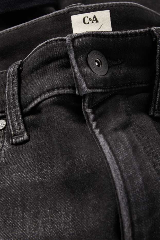 Men - Denim shorts - Flex jog denim - LYCRA® - black