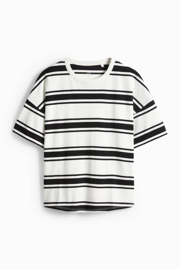 Women - T-shirt - white / black