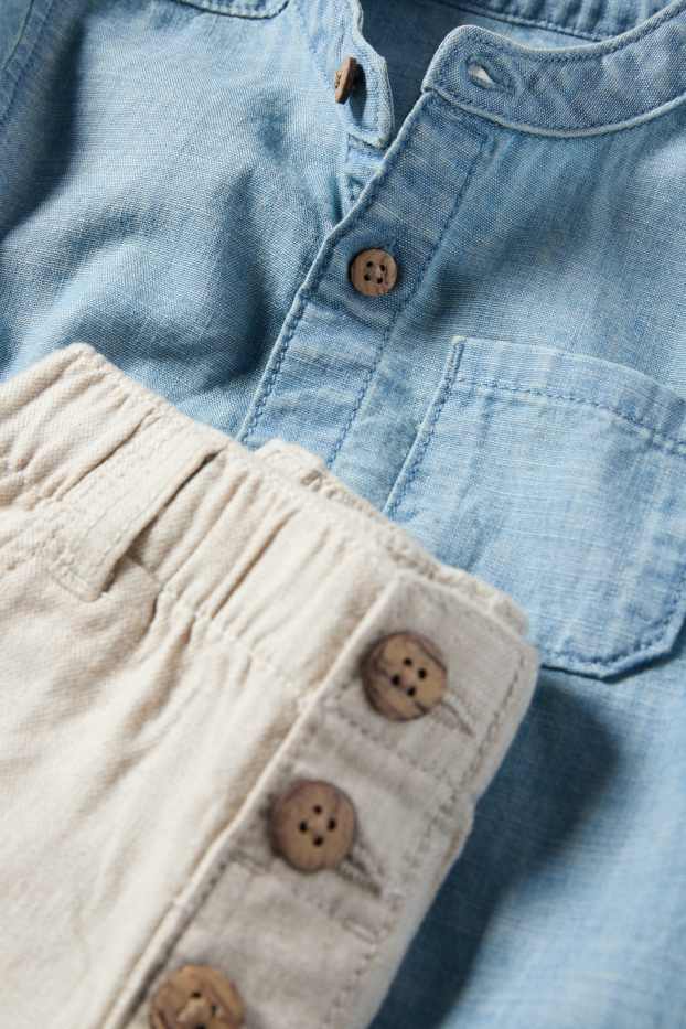 Baby Boys - Baby outfit - blue / creme