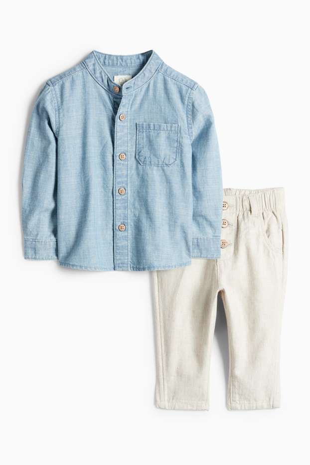 Baby Boys - Baby outfit - blue / creme