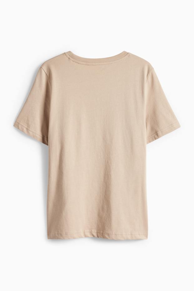 Damen - T-Shirt - Regular Fit - beige