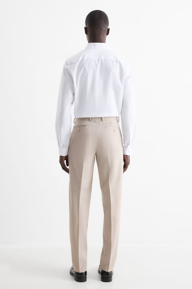 Bărbați - Pantaloni modulari - regular fit - structurați - bej