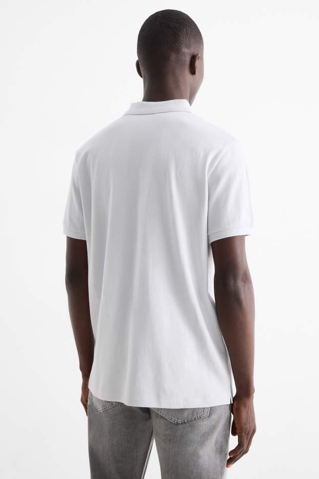 Men - Polo shirt - regular fit - light gray