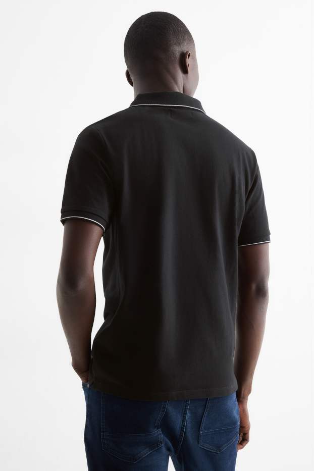 Uomo - Polo - slim fit - nero