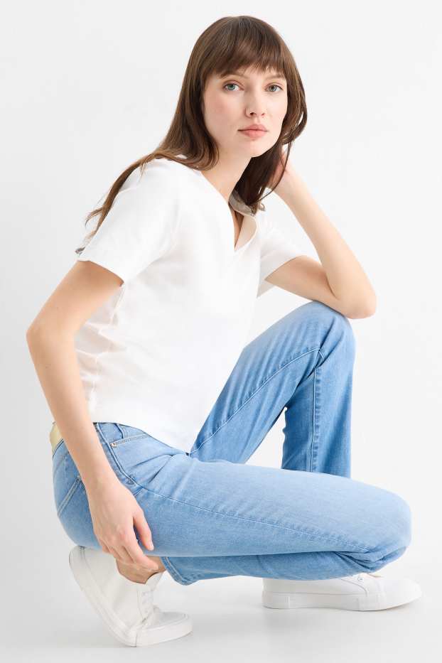 Donna - Slim jeans - vita media - LYCRA® ADAPTIV Fiber - jeans azzurro