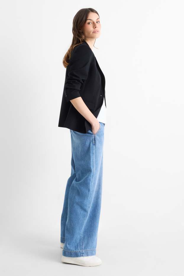 Femmes - Wide leg jean - high waist - jean bleu clair