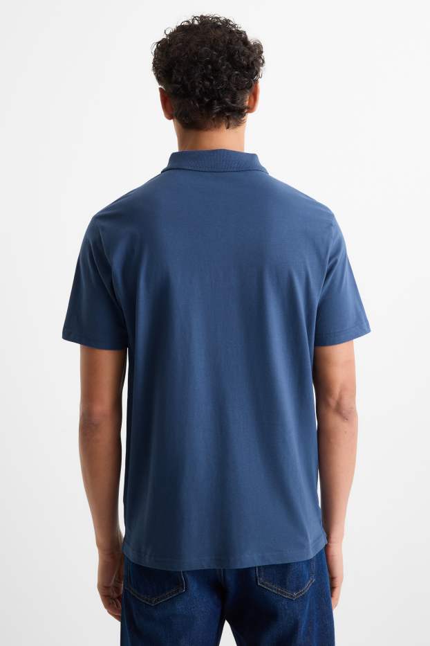 Heren - Poloshirt - regular fit - donkerblauw