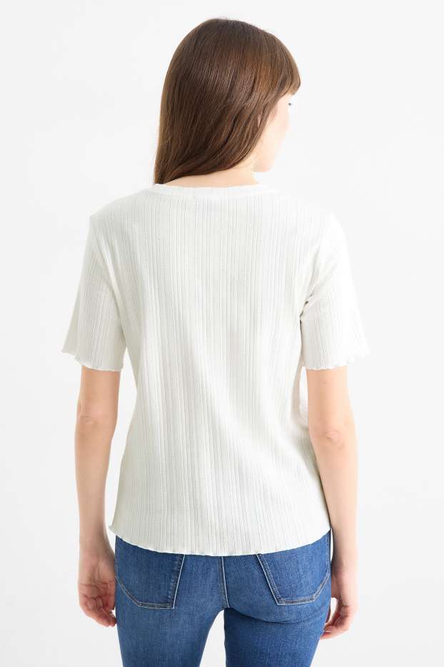 Dona - Samarreta de màniga curta - regular fit - blanc