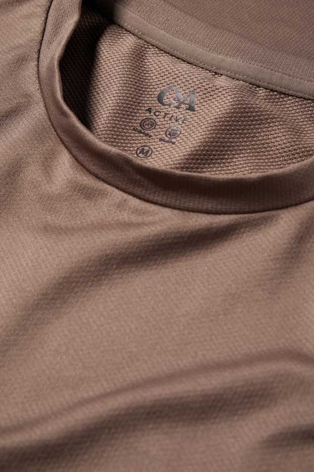 Hommes - T-shirt de sport - regular fit - marron