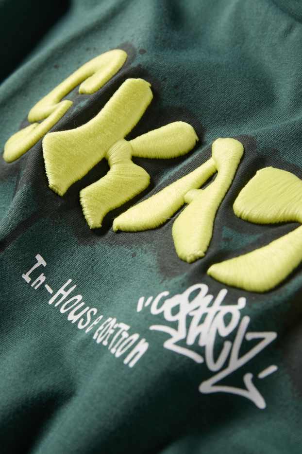 Kinderen: jongens - Skate - T-shirt - donkergroen