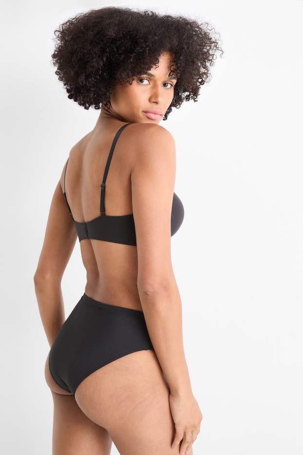 Women - Multiway bra - BALCONETTE - padded - LYCRA® - black