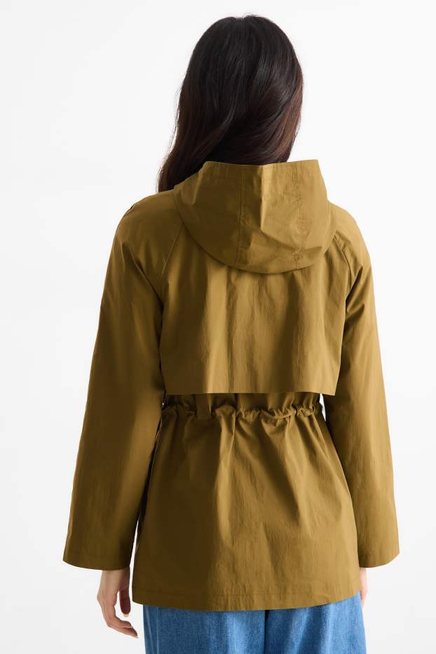 Damen - Jacke mit Kapuze - grün