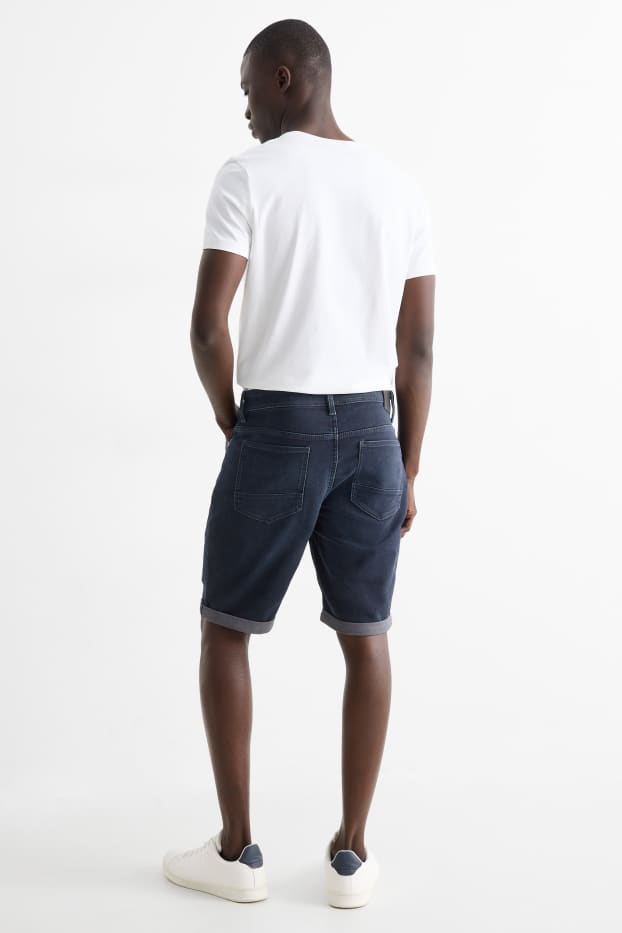 Hommes - Short en jean - Flex jog denim - LYCRA® - bleu foncé