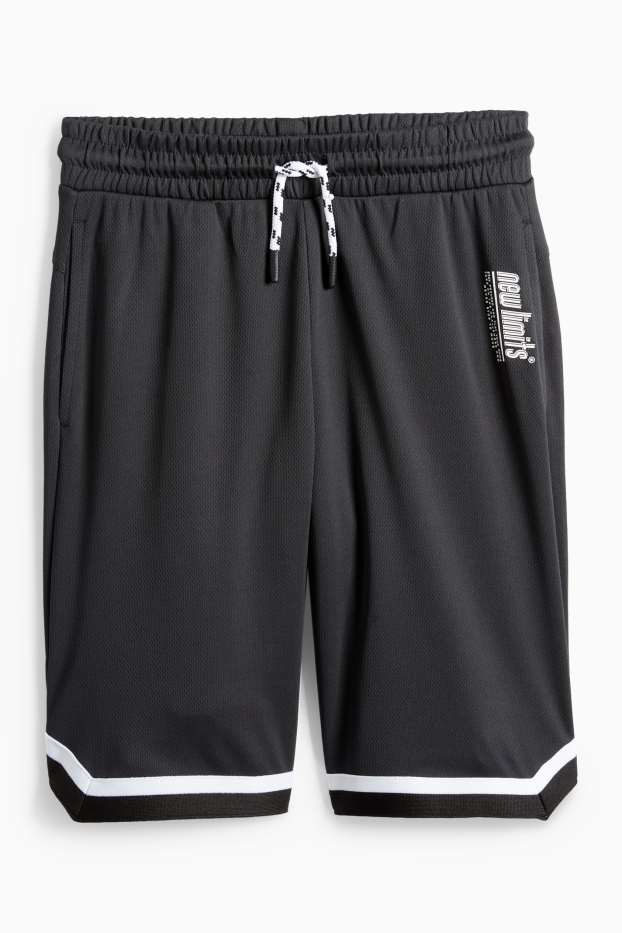 Děti - chlapci - Funkční šortky - černá