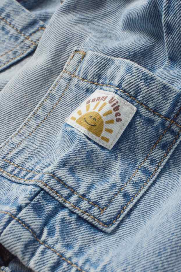 Baby Buben - Sonne - Baby-Jeans-Shorts - helljeansblau