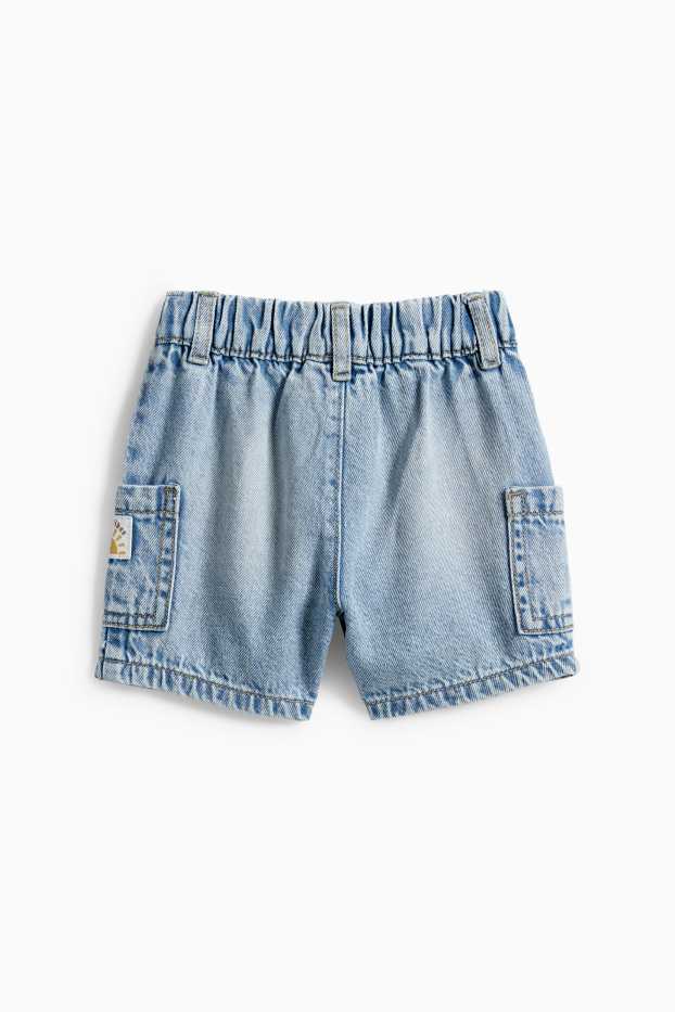 Baby Buben - Sonne - Baby-Jeans-Shorts - helljeansblau