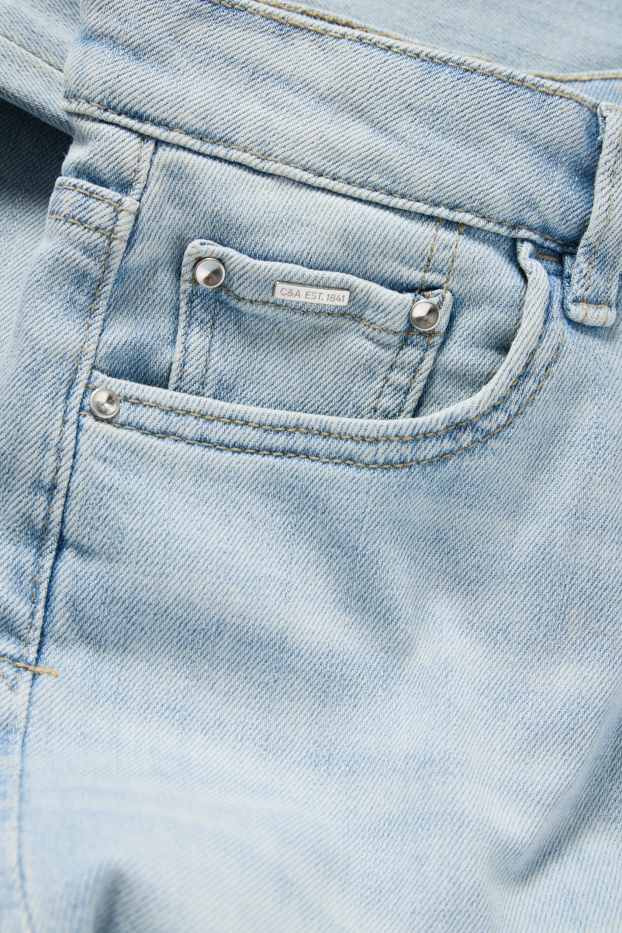 Dámské - Flared jeans - mid waist - světle modrá