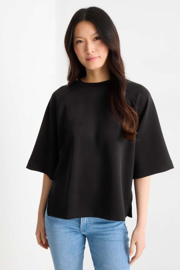 Women - Oversized sweatshirt - black