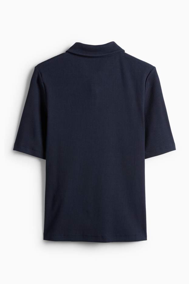 Donna - Polo - regular fit - a righe - blu scuro