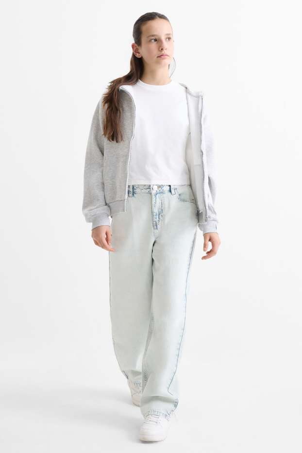 Bambine - Barrel jeans - jeans azzurro