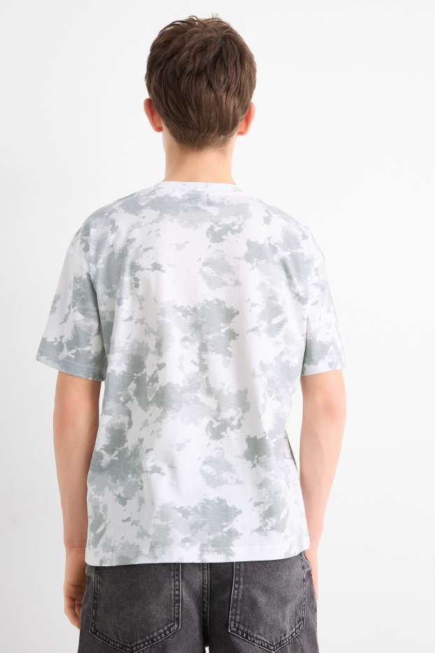 Children Boys - Fortnite - short sleeve T-shirt - patterned - white / gray