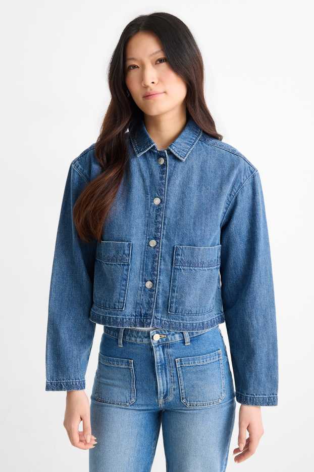 Dámské - Džínová bunda - džíny - modré