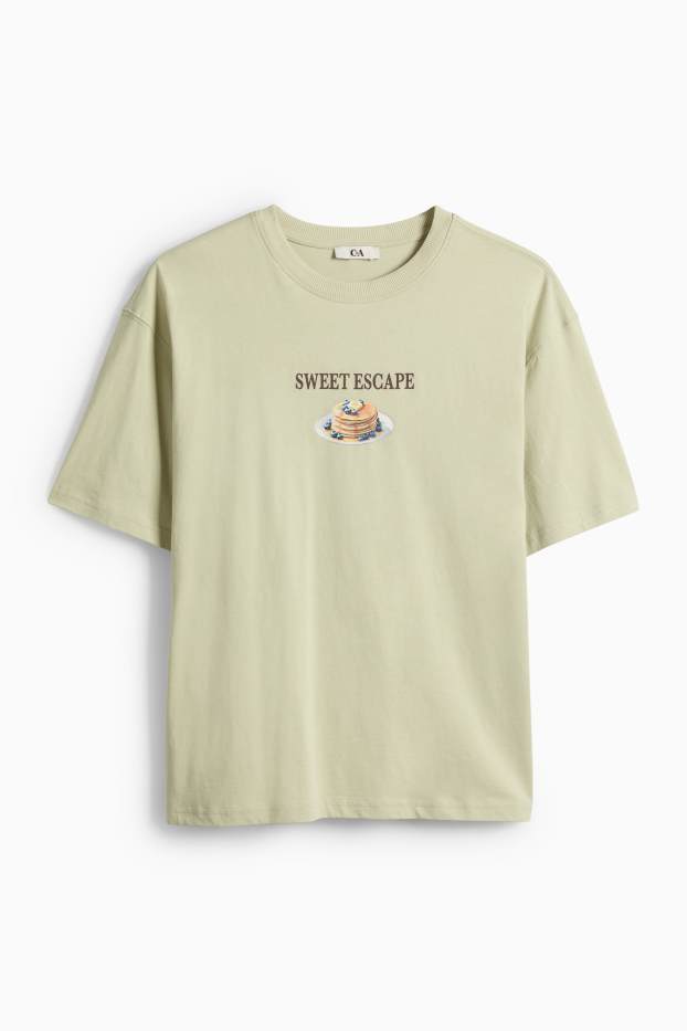 Dona - Samarreta de màniga curta - oversized - verd menta