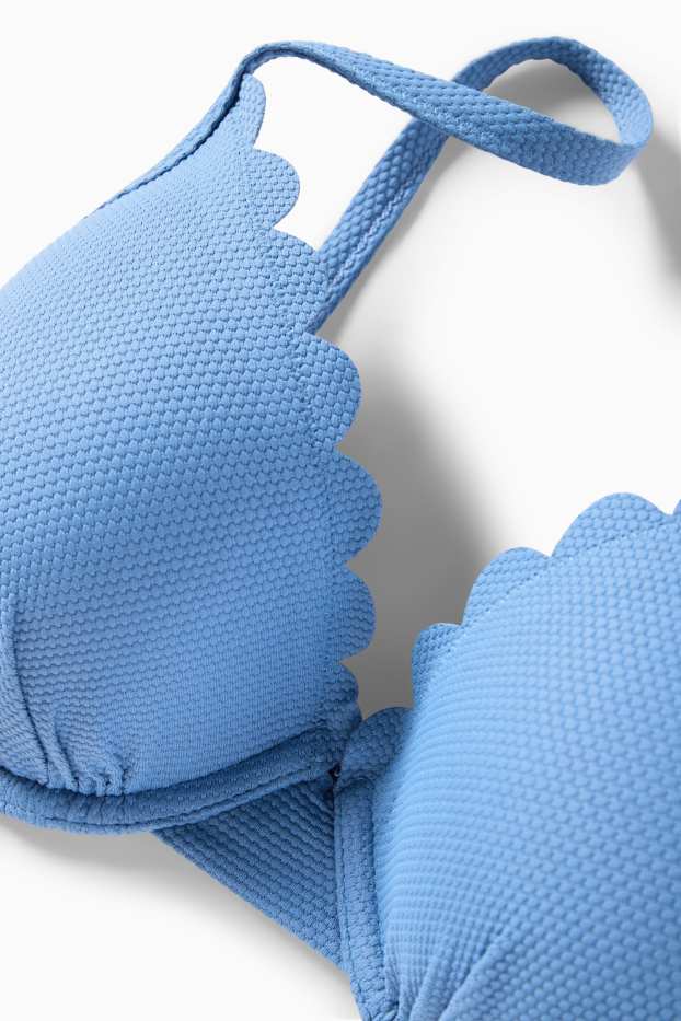 Dámské - Vrchní díl bikin s kosticemi - s vycpávkami - LYCRA® XTRA LIFE™ - modrá
